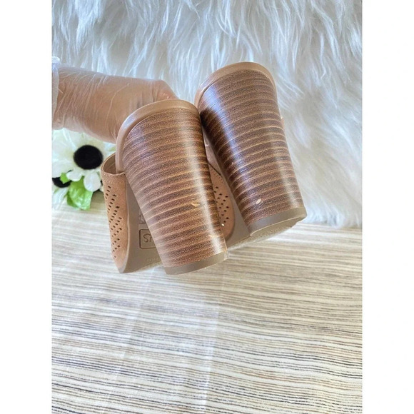 Circus by Sam Edelman Womens Tan Slip-On Open Toe Clog Sandals US 9.5 Boho - Picture 7 of 12